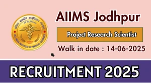 AIIMS Jodhpur Project Research Scientist II Recruitment 2025 – Walk in AIIMS Jodhpur Project Research Scientist II Recruitment 2025 – Walk in