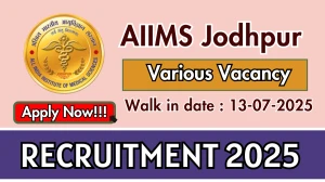 AIIMS Jodhpur Recruitment 2025 – Walk in for 07 Special Educator, Occupational Therapist and More Posts