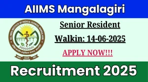 AIIMS Mangalagiri Senior Resident/ Consultant Recruitment 2025 - Apply Offline for 01 Posts