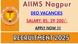 AIIMS Nagpur Data Entry Operator Recruitment 2025 - Apply Online