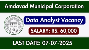 Amdavad Municipal Corporation Data Analyst Recruitment 2025 - Apply Offline Amdavad Municipal Corporation Data Analyst Recruitment 2025 - Apply Offline