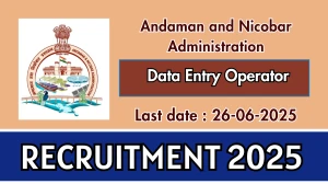 Andaman and Nicobar Administration Data Entry Operator Recruitment 2025 - Apply Offline