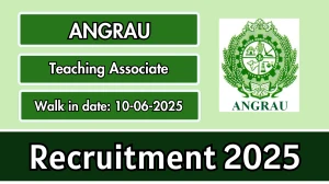 ANGRAU Teaching Associate Recruitment 2025 – Walk in