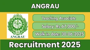 ANGRAU Teaching Associate Recruitment 2025 – Walk in ANGRAU Teaching Associate Recruitment 2025 – Walk in