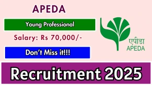 APEDA Young Professional Recruitment 2025 - Apply Offline
