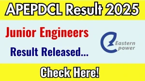APEPDCL Junior Engineers Result 2025 Out at apeasternpower.com, Direct Link to Download Result PDF Here APEPDCL Junior Engineers Result 2025 Out at apeasternpower.com, Direct Link to Download Result PDF Here