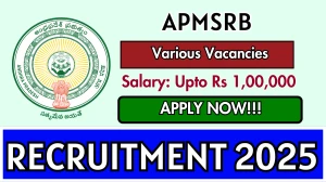 APMSRB Recruitment 2025 - Apply Online for 76 DEO, Counsellor and Other Posts APMSRB Recruitment 2025 - Apply Online for 76 DEO, Counsellor and Other Posts