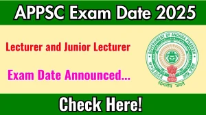 APPSC Lecturer and Junior Lecturer Exam Date 2025 Announced at psc.ap.gov.in Exam details here APPSC Lecturer and Junior Lecturer Exam Date 2025 Announced at psc.ap.gov.in Exam details here