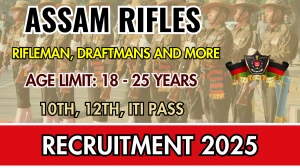 Assam Rifles Recruitment 2025 - Apply Offline for 79 Rifleman, Draftmans and More Posts Assam Rifles Recruitment 2025 - Apply Offline for 79 Rifleman, Draftmans and More Posts