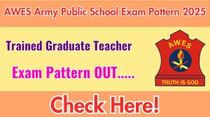 AWES Army Public School TGT Exam Pattern 2025 AWES Army Public School TGT Exam Pattern 2025