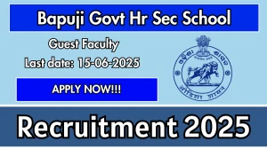 Bapuji Govt Higher Secondary School Daincha Guest Faculty Recruitment 2025 - Apply Offline