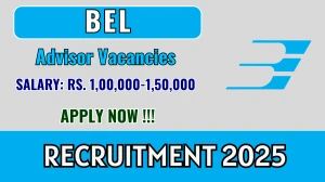 BEL Advisor Recruitment 2025 - Apply Offline BEL Advisor Recruitment 2025 - Apply Offline