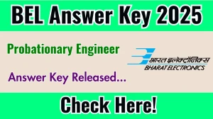 BEL Probationary Engineer Answer Key 2025 Released – Download Now at bel-india.in