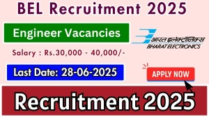 BEL Recruitment 2025 - Apply Online for 8 Project Engineer, Trainee Engineer Posts