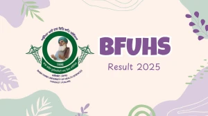 BFUHS Result 2025 Released at bfuhs.ac.in Direct Link to Download 2nd Sem Result BFUHS Result 2025 Released at bfuhs.ac.in Direct Link to Download 2nd Sem Result