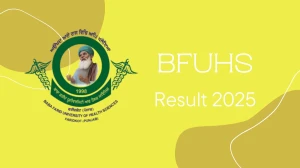 BFUHS Result 2025 Released at bfuhs.ac.in Direct Link to Download PG Course Result BFUHS Result 2025 Released at bfuhs.ac.in Direct Link to Download PG Course Result
