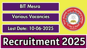 BIT Mesra Assistant Professor/Associate Professor/Professor Recruitment 2025 - Apply Offline