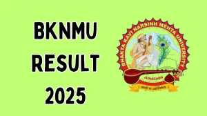 BKNMU Result 2025 Released at bknmu.edu.in Direct Link to Download 2nd and 4th Semester Result