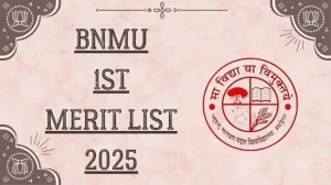 BNMU 1st Merit List 2025 Out at bnmuumis.in How to check Merit List Here