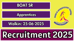 BOAT SR Apprentices Recruitment 2025 – Walk in
