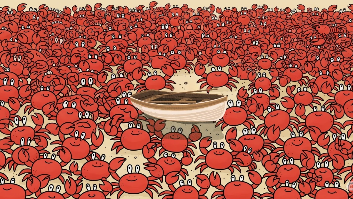 Brain Teaser 5 Secs Challenge: Can you find the Hidden Lobster among Crabs