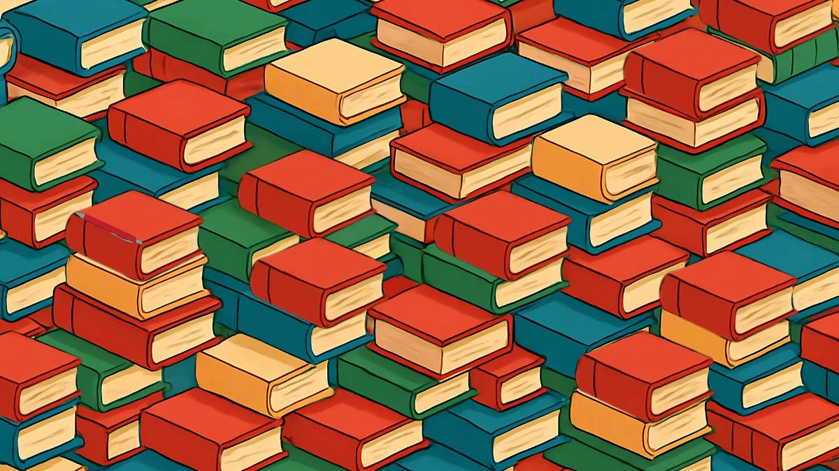 Brain Teaser 5 Secs Challenge: Can You Find the Hidden Pen Among Books