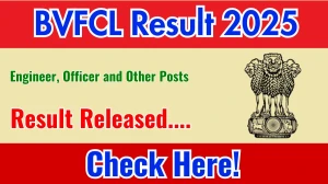 BVFCL Engineer, Officer and Other Posts Result 2025 Out at bvfcl.com, Direct Link to Download Result PDF Here