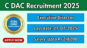 CDAC Executive Director Recruitment 2025 - Apply Online