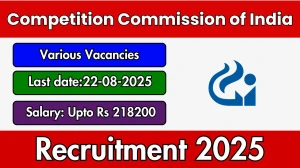 CCI Recruitment 2025 - Apply Offline for 10 Adviser, Office Manager and Other Posts