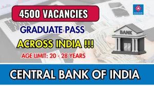 Central Bank of India CBI Apprentices Recruitment 2025 - Apply Online for 4500 Apprentices Posts