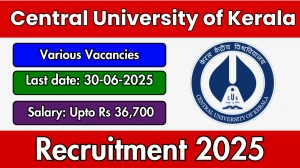 Central University of Kerala Recruitment 2025 - Apply Online for 04 Research Assistant, Field Investigator Posts