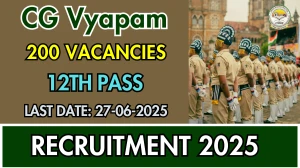 CG Vyapam Excise Constables Recruitment 2025 - Apply Online for 200 Posts CG Vyapam Excise Constables Recruitment 2025 - Apply Online for 200 Posts