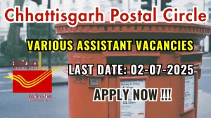 Chhattisgarh Postal Circle Recruitment 2025 - Apply Offline for 10 Postal Assistant, Sorting Assistant Posts Chhattisgarh Postal Circle Recruitment 2025 - Apply Offline for 10 Postal Assistant, Sorting Assistant Posts