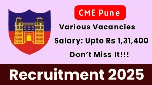 CME Pune Recruitment 2025 - Apply Offline for 79 Associate Professor, Assistant Professor Posts