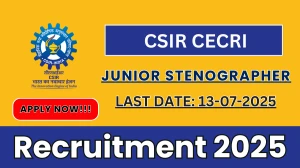 CSIR CECRI Junior Stenographer Recruitment 2025 - Apply Online