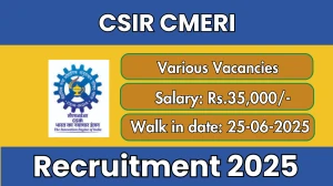 CSIR CMERI Recruitment 2025 – Walk in for 39 Project Assistant, Project Junior Research Fellow and More Posts