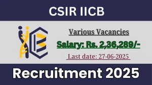 CSIR IICB Recruitment 2025 - Apply Online for 12 Scientist, Senior Scientist and More Posts