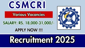 CSMCRI Recruitment 2025 – Walk in for 07 Project Associate/ Project Assistant Posts CSMCRI Recruitment 2025 – Walk in for 07 Project Associate/ Project Assistant Posts