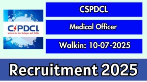 CSPDCL Medical Officer Recruitment 2025 – Walk in for 04 Posts