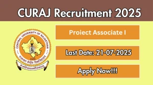 CURAJ Proiect Associate I Recruitment 2025 - Apply Offline