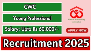 CWC Young Professional Recruitment 2025 - Apply Online for 06 Posts