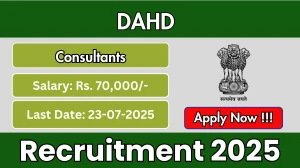 DAHD Consultants Recruitment 2025 - Apply Offline