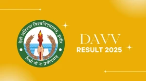 DAVV Result 2025 Released at dauniv.ac.in Direct Link to Download 1st, 2nd, 3rd, 4th Sem Result