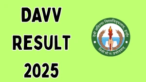 DAVV Result 2025 Released at dauniv.ac.in Direct Link to Download 2nd Semester Result