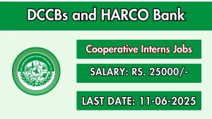 DCCBs and HARCO Bank Cooperative Interns Recruitment 2025 - Apply Offline for 20 Posts DCCBs and HARCO Bank Cooperative Interns Recruitment 2025 - Apply Offline for 20 Posts