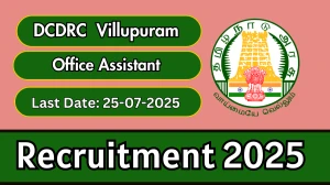 DCDRC  Villupuram Office Assistant Recruitment 2025 - Apply Offline