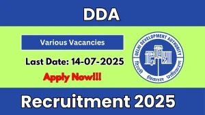 DDA Recruitment 2025 - Apply Offline for 35 Chief Engineer, Executive Engineer and More Posts