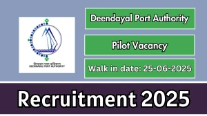 Deendayal Port Authority Pilot Recruitment 2025 – Walk in for 10 Posts