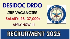 DESIDOC DRDO Junior Research Fellow Recruitment 2025 - Apply Offline DESIDOC DRDO Junior Research Fellow Recruitment 2025 - Apply Offline