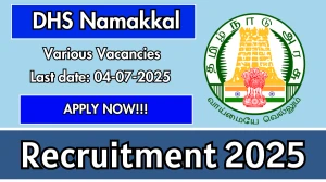 DHS Namakkal Recruitment 2025 - Apply Offline for 37  Multipurpose Health Worker, Mid Level. Health Care and Other Posts